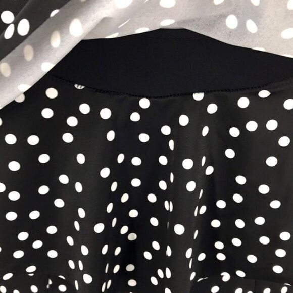 Aqua Green Black & white halter polka dot Tankini Top Size 8 New - Picture 12 of 13